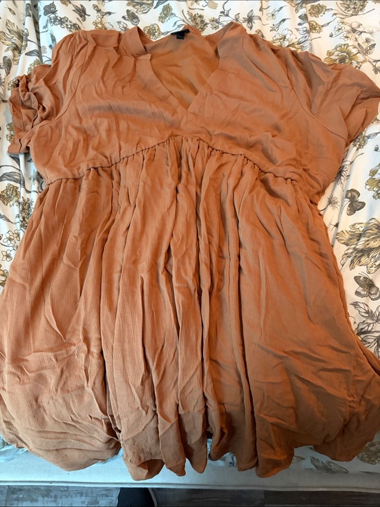 torrid Dresses & Skirts - Torrid Women’s V-Neck Short Sleeve Peasant Top - Rust